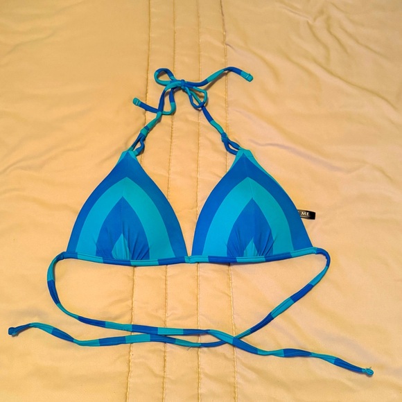 Adore Me Blue Halter Bikini top - Picture 1 of 3
